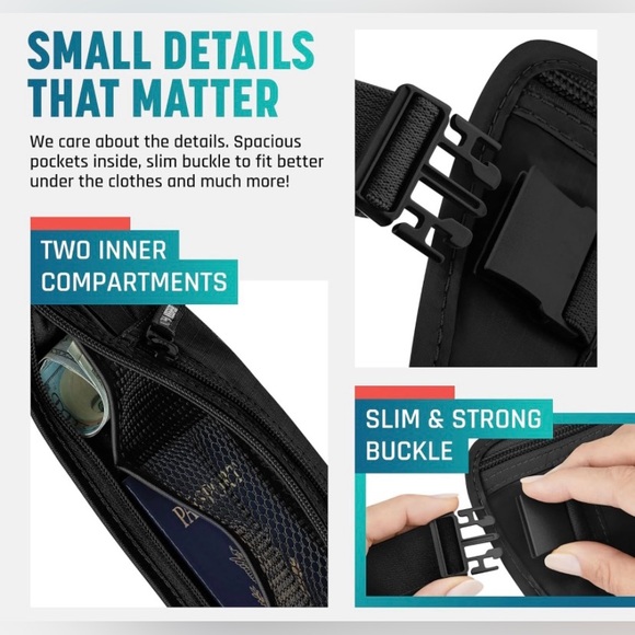 Alpha Keeper RFID Money Belt For Travel - Picture 3 of 3